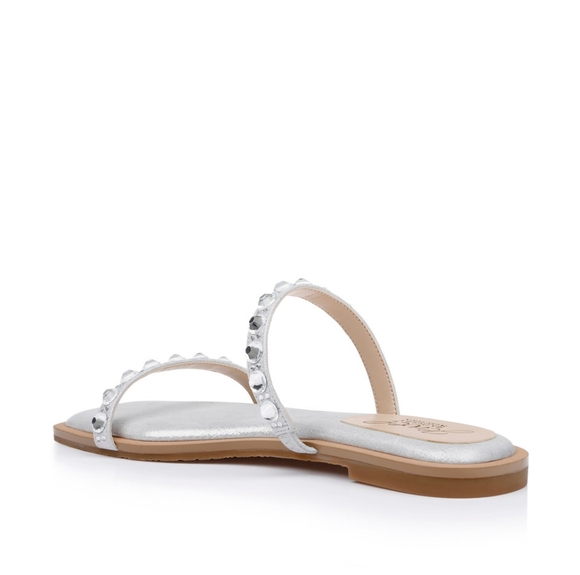 Jewel Badgley Mischka Women's Honesty Sandal with Gemstone-Studded Straps Size 9 - Picture 3 of 11